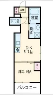 京都府京都市山科区音羽八ノ坪【アパート】の間取り
