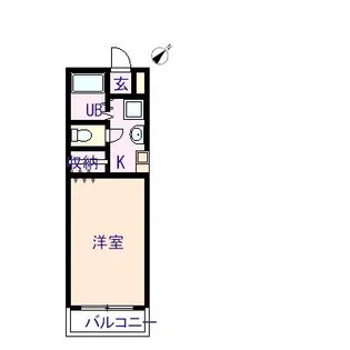 愛知県岡崎市若松町字伝兵衛屋敷【アパート】の間取り
