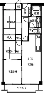 荘苑北山本町【302号室】の間取り