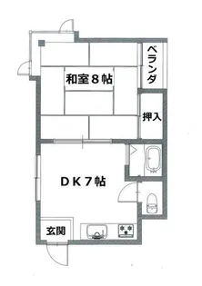 大阪府大阪市住吉区千躰2丁目【マンション】の間取り