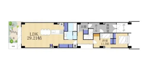 プレアデス【1階】の間取り