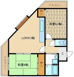 エバーグリーン【408号室】の間取り