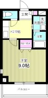 Coto Glance 一乗寺駅前【4階】の間取り