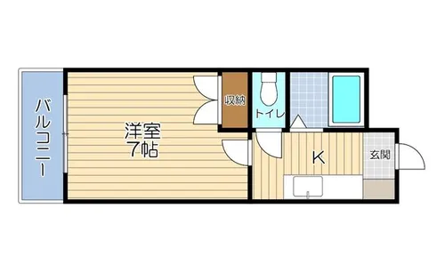 北九ビル【303号室】の間取り