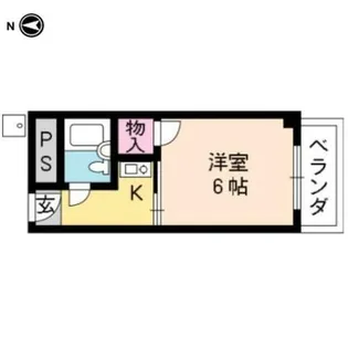 京都府京都市北区紫竹栗栖町【マンション】の間取り