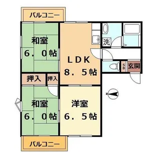 グランデヴォア石切【2階】の間取り