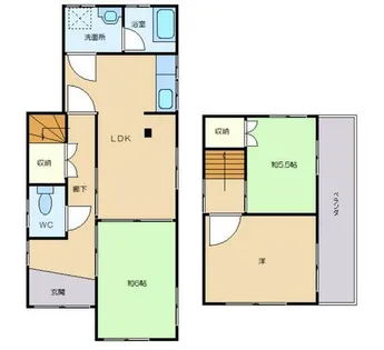 兵庫県加古郡播磨町宮西1丁目【一戸建】の間取り
