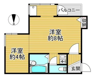 ラ・メゾンダイコク【302号室】の間取り