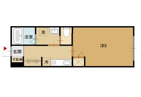 Topaz一条【101号室】の間取り