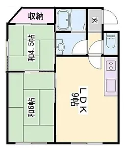 白国ハウス【2階】の間取り