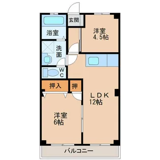 コーポラス雅【303号室】の間取り