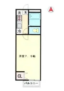 ハイツしらゆり久綱【1階】の間取り