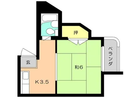 シャトレ祇園原【202号室】の間取り