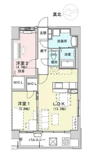 リバーランドマーリエ【2階】の間取り
