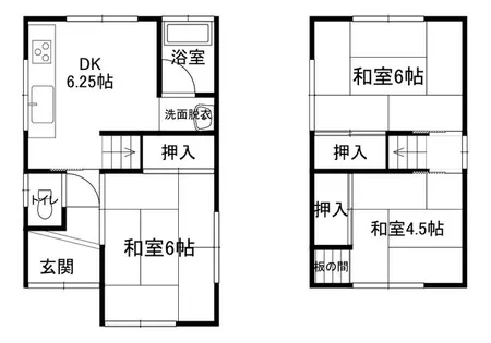 滋賀県東近江市三津屋町【一戸建】の間取り