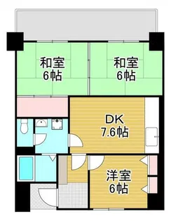 足立興産ビル【602号室】の間取り