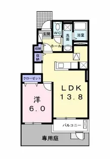 シンフォニーガーデン【1階】の間取り