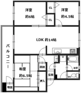新金岡第2住宅 10棟【203号室】の間取り