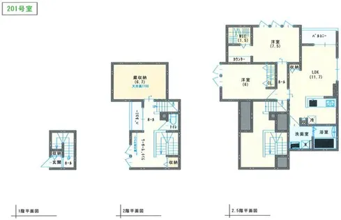 シルクメゾン岡崎(ミサワホーム施工)【201号室】の間取り