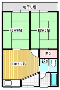 中井アパート【1階】の間取り
