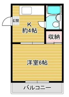 アーニング西加賀屋【2階】の間取り