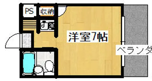 MAYUMIサンフィールド【201号室】の間取り