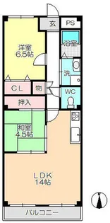 ケイズコートⅠ【2階】の間取り