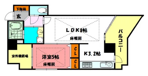 兵庫県明石市松の内2丁目【マンション】の間取り