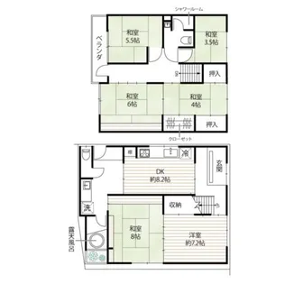 京都府京都市左京区岡崎最勝寺町【一戸建】の間取り