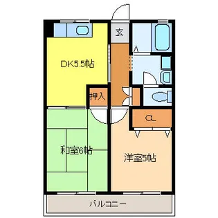 ラフォーレ【2階】の間取り