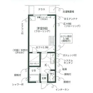 セザンヌ瓜郷【206号室】の間取り