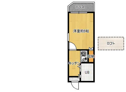 MAYUMIハイツ枚方12番館上島東町【2階】の間取り