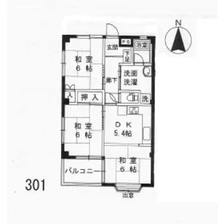 京都府京都市伏見区羽束師菱川町【マンション】の間取り