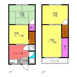 大阪府高石市綾園6丁目【アパート】の間取り