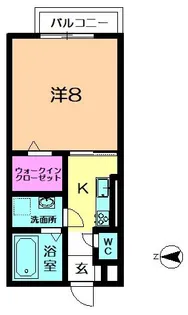 奈良県奈良市中山町【アパート】の間取り