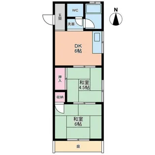 山田コーポ【101号室】の間取り