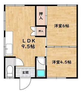 高尾二丁目アパート【202号室】の間取り