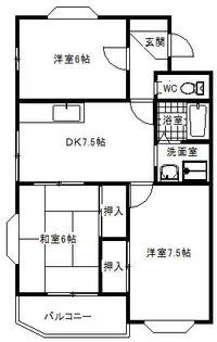 ラコリーナデ天白【201号室】の間取り