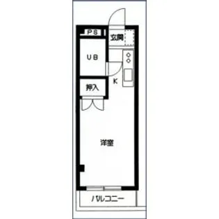 梅田ビル【303号室】の間取り