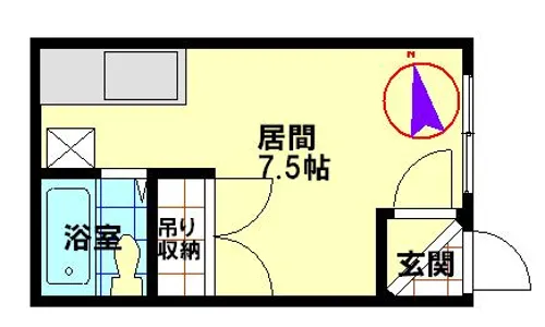 リバーサイド45B棟【205号室】の間取り