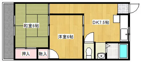 ヒロミツイースト【3階】の間取り