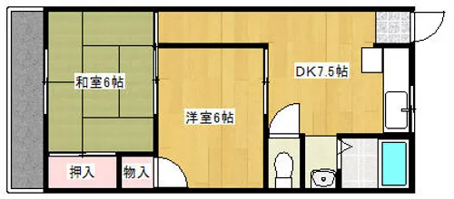 ヒロミツイースト【3階】の間取り