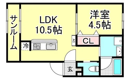 Grove Noa【1階】の間取り