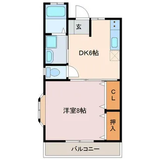 センチュリーコート【2-6号室】の間取り