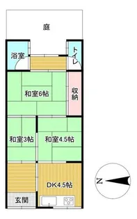 大阪府堺市西区鳳中町9丁【アパート】の間取り