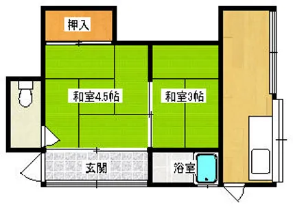 福岡県古賀市千鳥2丁目【一戸建】の間取り