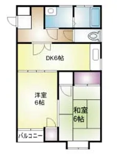 エトワール古賀【101号室】の間取り