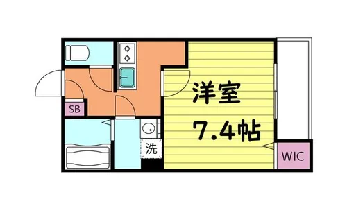 シエークル鴫野【2階】の間取り