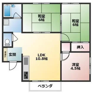 キャスティ・イダ【1階】の間取り