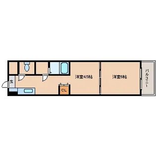 福岡県北九州市小倉北区浅野2丁目【マンション】の間取り